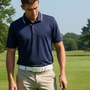 Lavemi Men’s White Ratchet Belt - Automatic Slide Buckle - Trim to Fit - Unique